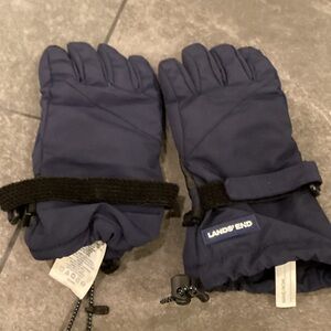 Lands' End Dark Blue Insulated Gloves
